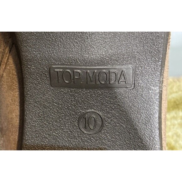Top Moda Beige Booties size 10 Double Sided Zipper - Picture 6 of 6